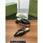 Gucci Women's strappy ballet flats with Multi buckles 796015 leather Black 2024