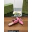 Gucci Women's strappy ballet flats with Multi buckles 796015 leather Pink 2024