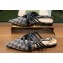 Gucci Women's strappy ballet flats with Multi buckles 796015 GG Canvas Blue 2024