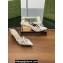 Gucci Heel 6.5cm Women's Slingback pumps with Multi buckles 796016 leather White 2024