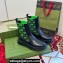 Gucci Heel 4.5cm Women/Men ankle boots with GG jersey Black/Green 2024