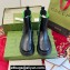 Gucci Heel 4.5cm Women/Men ankle boots with GG jersey Black/Green 2024