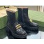 Gucci Heel 6cm Women's GG and Crystal ankle boots Black 2024