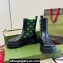 Gucci Heel 4.5cm Women/Men ankle boots with GG jersey Black/Green 2024
