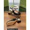 Gucci Heel 5.5cm Women's Horsebit pumps with crystals 795984 patent leather Black 2024