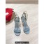 Christian Louboutin Heel 8.5cm Ginko Girl 85 leather and gold-tone Sandals in Leather Sky Blue 2024