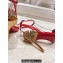 Christian Louboutin Heel 8.5cm Ginko Girl 85 leather and gold-tone Sandals in Patent Leather Red 2024