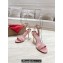 Christian Louboutin Heel 8.5cm Ginko Girl 85 leather and gold-tone Sandals in Patent Leather Pink 2024