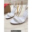 Christian Louboutin Heel 8.5cm Ginko Girl 85 leather and gold-tone Sandals in Patent Leather White 2024
