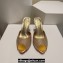 Christian Louboutin Heel 8.5cm/10cm Me Dolly Mules in Crystal Gold 2024