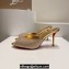Christian Louboutin Heel 8.5cm/10cm Me Dolly Mules in Crystal Gold 2024