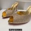 Christian Louboutin Heel 8.5cm/10cm Me Dolly Mules in Crystal Gold 2024