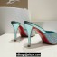 Christian Louboutin Heel 8.5cm/10cm Me Dolly Mules in Crystal Green 2024