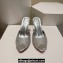Christian Louboutin Heel 8.5cm/10cm Me Dolly Mules in Crystal Silver 2024