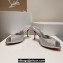 Christian Louboutin Heel 8.5cm/10cm Me Dolly Mules in Crystal Silver 2024