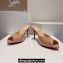 Christian Louboutin Heel 8.5cm/10cm Me Dolly Mules in Patent leather Nude 2024