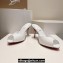 Christian Louboutin Heel 8.5cm/10cm Me Dolly Mules in Patent leather White 2024