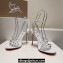Christian Louboutin Heel 10cm Mafaldina Spikes Leather Sandals White 2024
