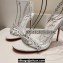 Christian Louboutin Heel 10cm Mafaldina Spikes Leather Sandals White 2024