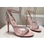 Christian Louboutin Heel 10cm Mafaldina Spikes Leather Sandals Pink 2024