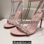 Christian Louboutin Heel 10cm Mafaldina Spikes Leather Sandals Pink 2024