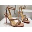 Christian Louboutin Heel 10cm Mafaldina Spikes Leather Sandals Nude 2024