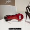 Christian Louboutin Heel 10cm Mafaldina Spikes Leather Sandals Coffee 2024