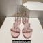 Christian Louboutin Heel 1.5cm Mafaldina Spikes Leather Sandals Pink 2024