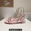 Christian Louboutin Heel 1.5cm Mafaldina Spikes Leather Sandals Pink 2024