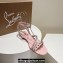 Christian Louboutin Heel 1.5cm Mafaldina Spikes Leather Sandals Pink 2024