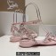 Christian Louboutin Heel 1.5cm Mafaldina Spikes Leather Sandals Pink 2024