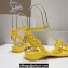 Christian Louboutin Heel 1.5cm Mafaldina Spikes Leather Sandals Yellow 2024
