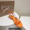 Christian Louboutin Heel 1.5cm Mafaldina Spikes Leather Sandals Orange 2024