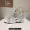 Christian Louboutin Heel 1.5cm Mafaldina Spikes Leather Sandals White 2024