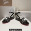 Christian Louboutin Heel 1.5cm Mafaldina Spikes Leather Sandals Black 2024