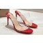 Christian Louboutin Heel 10cm Just Nothing Mules in Patent leather Red and TPU 2024