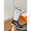 Hermes Honey boots in calfskin and canvas 2024