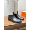 Hermes Jumping boots in calfskin and canvas 2024