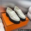 Hermes Heel 4.5cm Ivy loafers in calfskin White 2024