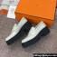 Hermes Heel 4.5cm Ivy loafers in calfskin White 2024