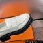 Hermes Heel 4.5cm Ivy loafers in calfskin White 2024