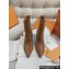 Hermes Heel 9cm Hanae ankle boots in Suede Goatskin Calfskin Brown 2024