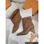 Hermes Heel 9cm Hanae ankle boots in Suede Goatskin Calfskin Brown 2024