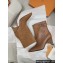 Hermes Heel 9cm Hanae ankle boots in Suede Goatskin Calfskin Brown 2024