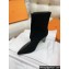 Hermes Heel 9cm Hanae ankle boots in Suede Goatskin Calfskin Black 2024