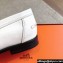 Hermes Kennedy loafers in supple calfskin White with "H" cut-out detail 2024