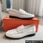 Hermes Kennedy loafers in supple calfskin White with "H" cut-out detail 2024