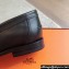 Hermes Kennedy loafers in supple calfskin Black with "H" cut-out detail 2024