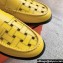Hermes Kennedy loafers in supple calfskin Yellow with "H" cut-out detail 2024