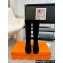Hermes Heel 4.5cm Horse boots in suede calfskin Black 2024